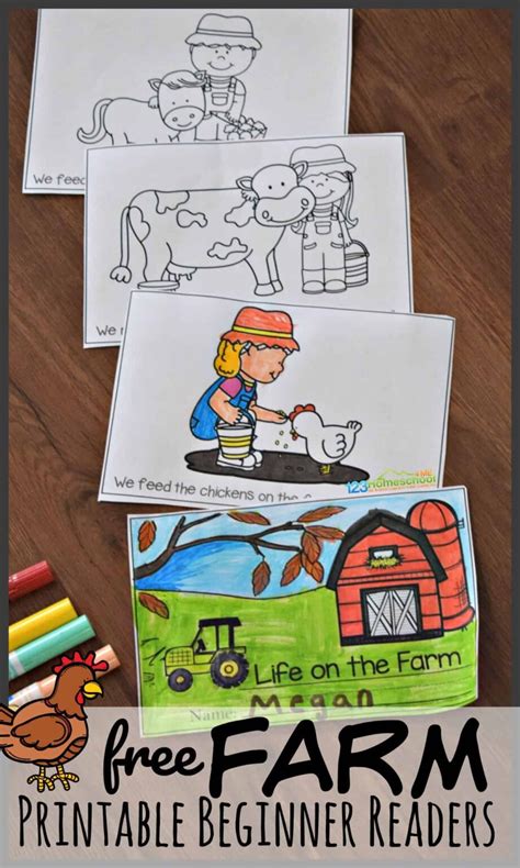 farm printable beginner reading books