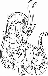 Dragon Coloring Pages Water Kids Sea Colouring Printable Color Adult Book Adults Sheets Dragons Girls Elves Lego Drawing Female Beautiful sketch template