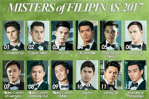 Male Beauty Pageant Mister Of Filipinas 2017 Is Set To Crown A New
