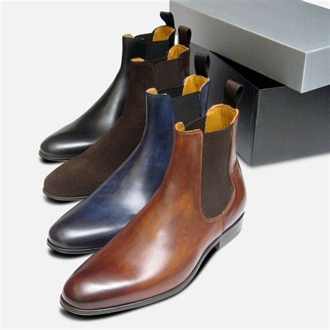 brown suede chelsea boots  men
