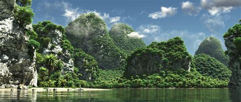 image result  jungle island island landscape jungle scene