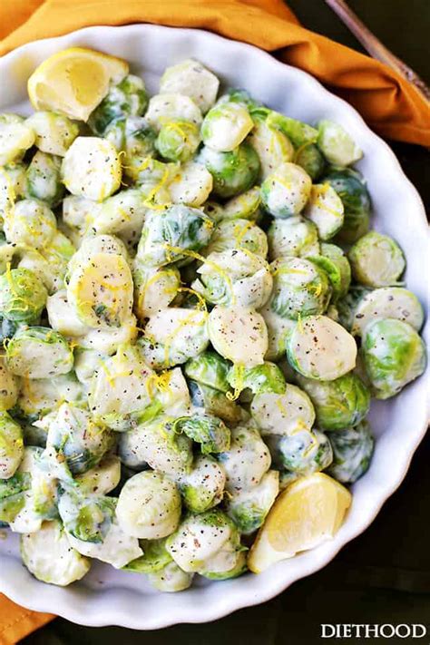 creamy dijon brussels sprouts recipe thanksgiving side
