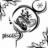 Pisces Tattoos Zodiac Tattoo Sign Designs Tribal Scorpio Signs Symbols Poisson Du Tatouage Symbol Signe Cancer Astrologique Quotes Horoscope Water sketch template