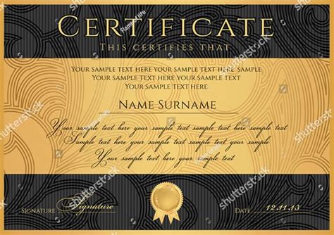 award certificate templates  psd word indesign formats