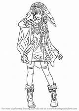 Xenoblade Chronicles Melia Drawing Draw Step sketch template