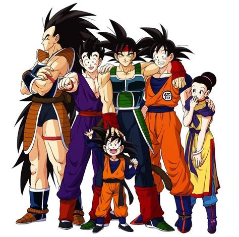 hinh anh anime bardock raditz goku gohan goten và chi chi