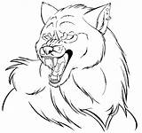 Loup Garou Werewolf Lineart Peur Werwolf Personnages Monstre Demonic Lintufriikki Ko sketch template