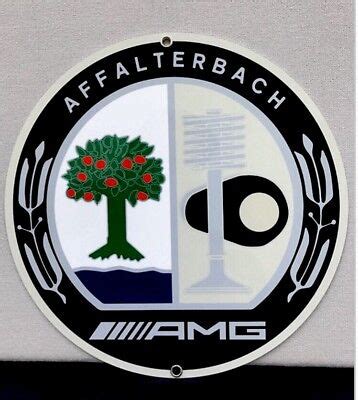 amg mercedes special listing vintage logo reproduction garage sign ebay