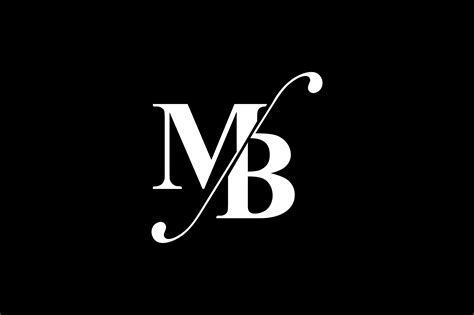 mb monogram logo design  vectorseller thehungryjpegcom