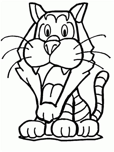 coloring page tiger animal coloring pages