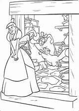 Cinderella Coloring Pages Stepsisters Disney sketch template