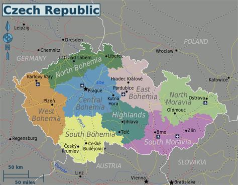 File Czech Regions Svg Wikimedia Commons