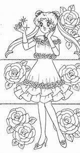 Sailor Tsuki Matsuri Sailormoon sketch template