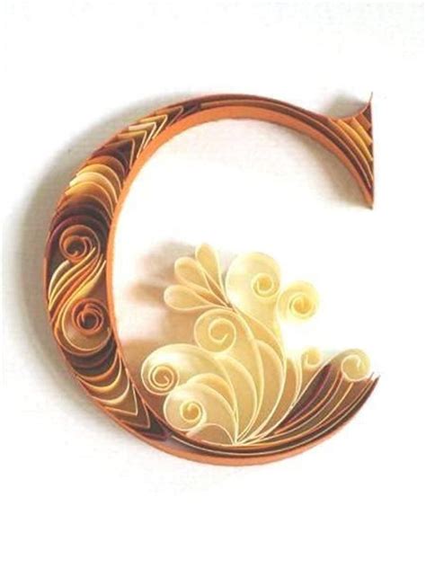 quilling alphabets personalised unique gift   etsy quilling