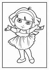 Dora Coloring Pages Diego Printable Kids Funny Explorer Color Sheets Drawing Coloring4free San Christmas Colouring Monster Rivera Book Games Pitch sketch template