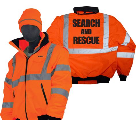 search  rescue waterproof  vis winter bomber jackets toms protective wear