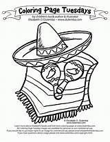 Coloring Pages Mexican Mexico Sombrero Hispanic Mayo Kids Month Fiesta Culture Heritage Cinco Color Printable Spanish Worksheet Para Dulemba Latino sketch template