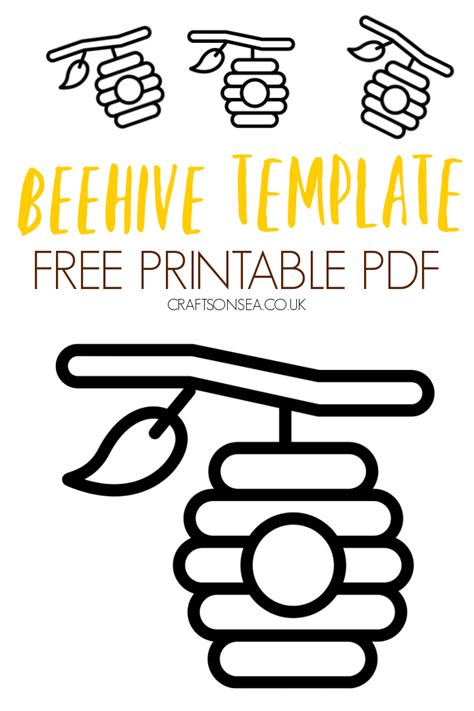 beehive template  printable crafts  sea