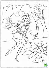 Dinokids Coloring Fairytopia Close Print Barbie sketch template