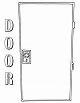 Door Coloring Pages Colorings sketch template