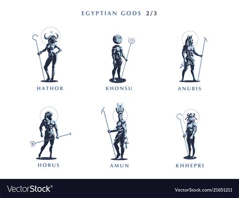 Full Body Egyptian Gods Drawings