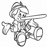 Pinocchio Coloring Liar Pages Lies Nose Long Face Clipart Disney Lying Template Story Printable Drawings Irresponsibility Clipartbest Book Print Being sketch template
