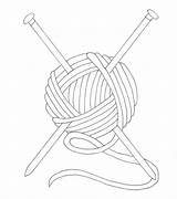 Knitting Lana Wee Ovillo Sewing Skeins Rellenar Confession Skein Weefolkart Needles sketch template
