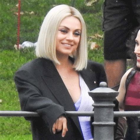 Mila Kunis Is A Blonde Beauty While Filming In Berlin With