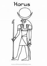 Horus Egipto sketch template
