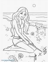 Barbie Coloring Friends Pages Printable Getcolorings Game sketch template
