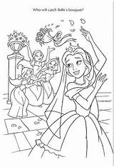 Coloring Disney Pages Wedding Princess Belle Beauty Kids Beast Frozen Sheets Og Cinderella Color Book Flickr Wishes Printable Til Ariel sketch template