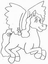 Coloring Pegasus Fantasy Pages Easily Print sketch template