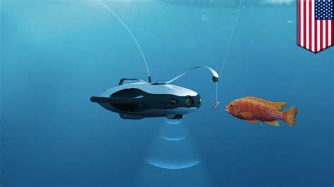 underwater drone lets users  underwater making fishing easier   efficient tomonews