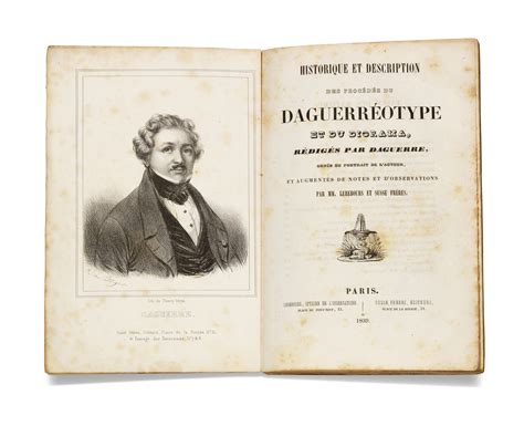 Daguerre Louis Jacques Mand 1787 1851 Historique Et Description Des