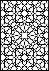 Alhambra Pattern Geometric Granada Mosaicos  Doverpublications Dxf Coloring Publications Dover Patrones Para Sanat Book Vector Geométrico 3axis Islámicos Mandalas sketch template