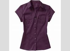 George Women's Essential Short Sleeve Button Down Career Shirt: Women