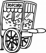 Popcorn Machine Drawing Clipartmag sketch template