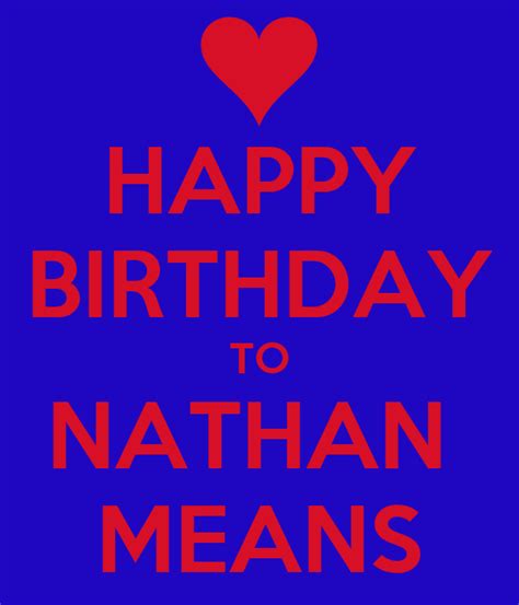 happy birthday  nathan means  calm  carry  image generator
