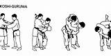 Guruma Koshi Judo sketch template