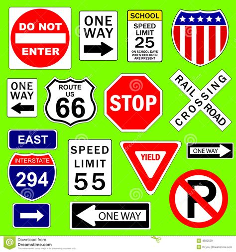 road signs stock vector illustration  background north