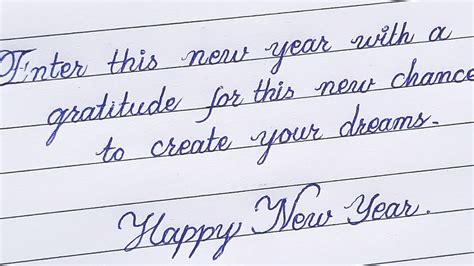 write happy  year  cursive handwriting cursive