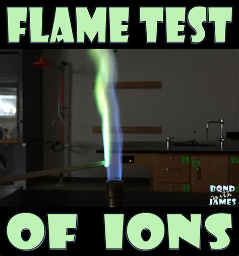 bond  james flame test  ions