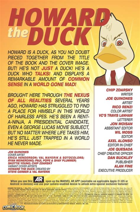 Interview Chip Zdarsky On Howard The Duck I Cant Think About These
