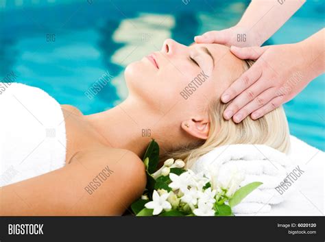 beautiful young woman   spa treatment stock photo stock