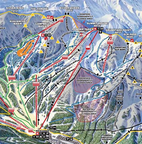 ski resort   part   trail map part