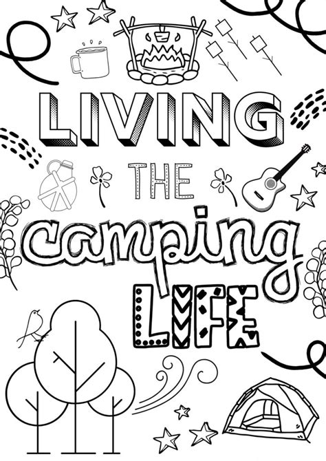 printable camping coloring pages   ages jenny  dapperhouse