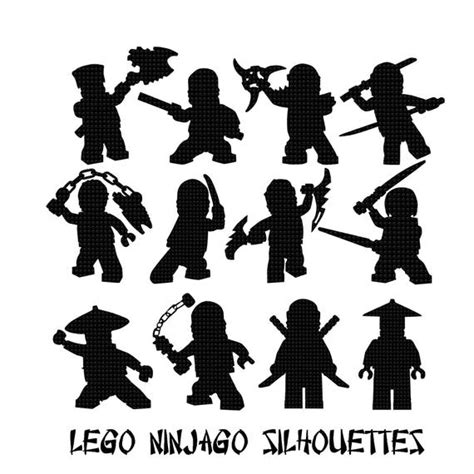 ninjago themed clipart ninja silhouettes clip art lego