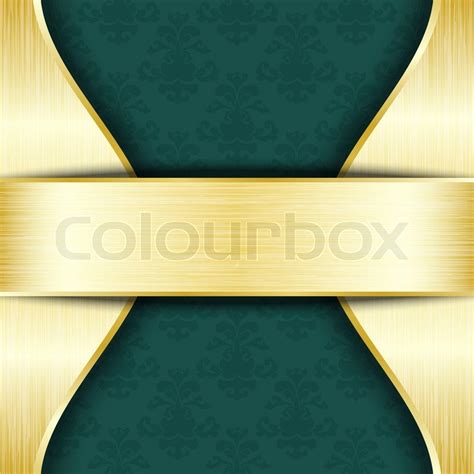 gold  green template stock image colourbox