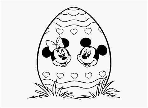 mickey mouse easter colouring  transparent clipart clipartkey