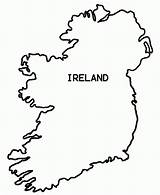 Irish Ireland Coloring Flag Popular Map Colouring Pages sketch template